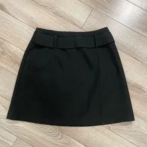 Coach | Bags | Vintage Y2k Black Mini Skirt Black Leather  display picture 1